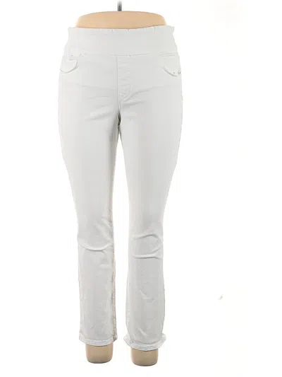 Pre-owned Gloria Vanderbilt Active Pants In White