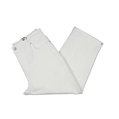 Gloria Vanderbilt Amanda Capri Womens Split Hem High Rise Capri Jeans In White