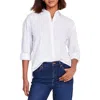 Gloria Vanderbilt Amanda Womens Cotton Office Button-down Top In White