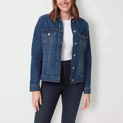 Gloria Vanderbilt Amanda Womens Denim Jacket In Blue