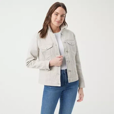 Gloria Vanderbilt Amanda Womens Denim Jacket In Multi