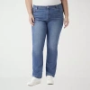 Gloria Vanderbilt Amanda Womens High Rise Straight Leg Jean In Blue