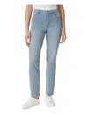 Gloria Vanderbilt Amanda Womens Light Wash High-waist Tapered Leg Jeans In Multi
