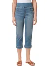 Gloria Vanderbilt Amanda Womens High Rise Pull On Capri Jeans In Multi