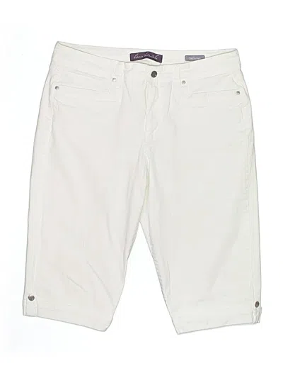 Pre-owned Gloria Vanderbilt Board Shorts In White