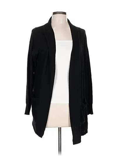 Pre-owned Gloria Vanderbilt Cardigan Sweater In Black