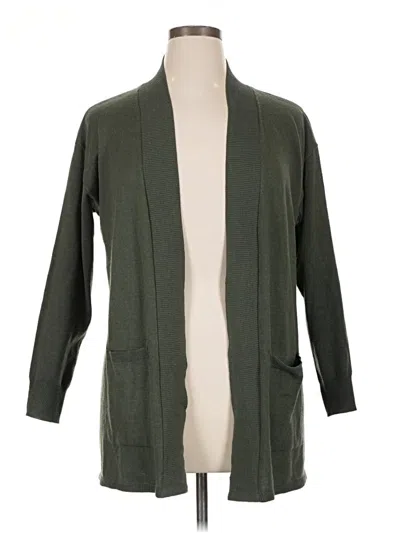 Pre-owned Gloria Vanderbilt Cardigan Sweater In Green