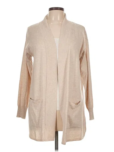 Pre-owned Gloria Vanderbilt Cardigan Sweater In Tan
