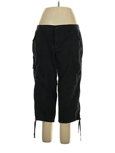Pre-owned Gloria Vanderbilt Cargo Pants In Black