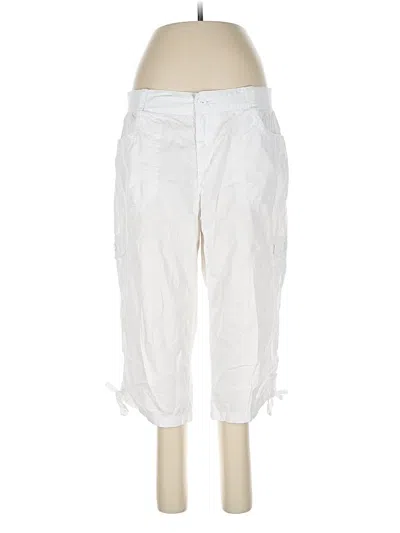 Pre-owned Gloria Vanderbilt Cargo Pants In White