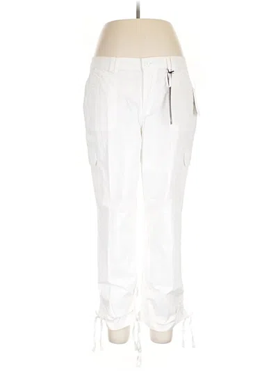 Pre-owned Gloria Vanderbilt Cargo Pants In White