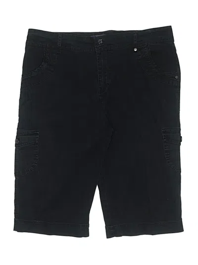Pre-owned Gloria Vanderbilt Cargo Shorts In Black