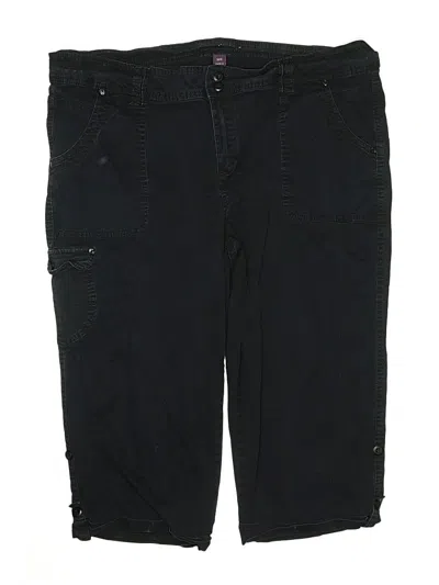 Pre-owned Gloria Vanderbilt Cargo Shorts In Black