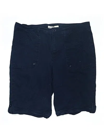 Pre-owned Gloria Vanderbilt Cargo Shorts In Blue