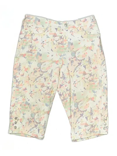 Pre-owned Gloria Vanderbilt Cargo Shorts In Ivory