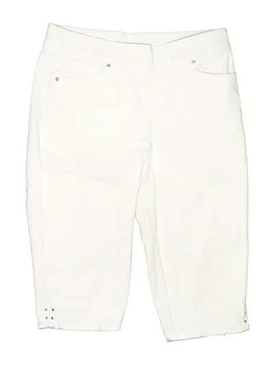 Pre-owned Gloria Vanderbilt Cargo Shorts In White