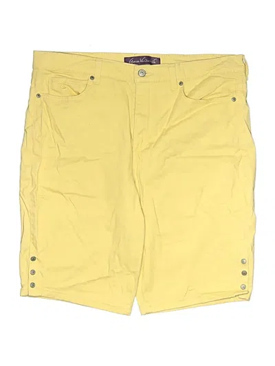 Pre-owned Gloria Vanderbilt Cargo Shorts In Yellow