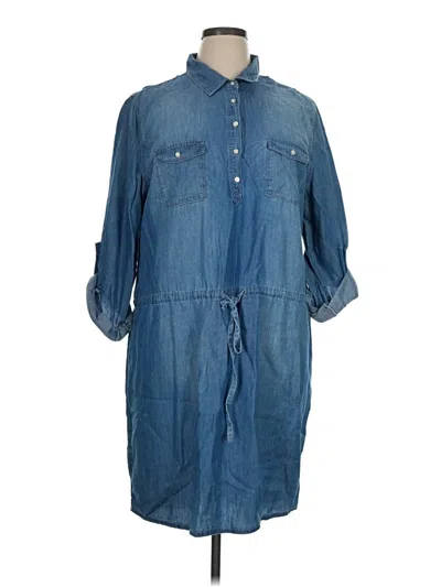 Gloria Vanderbilt Casual Dress In Blue