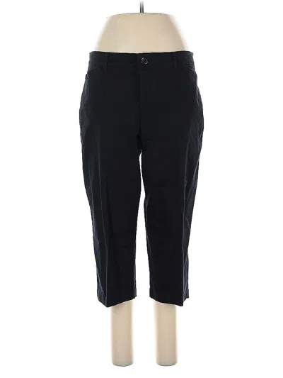 Pre-owned Gloria Vanderbilt Casual Pants In Black