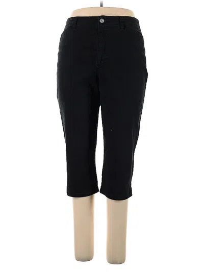 Pre-owned Gloria Vanderbilt Casual Pants In Black