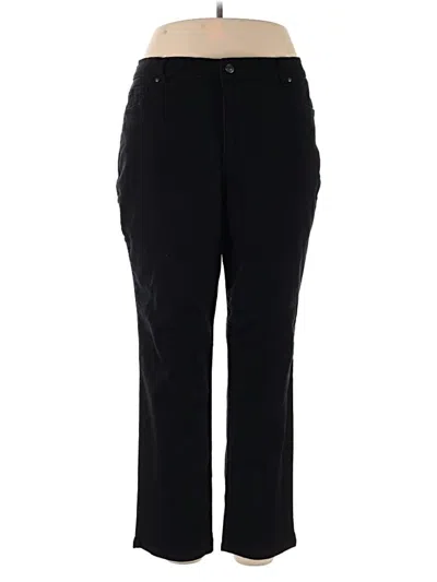 Pre-owned Gloria Vanderbilt Casual Pants In Black