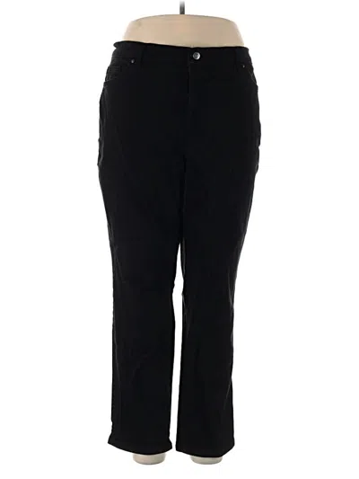 Pre-owned Gloria Vanderbilt Casual Pants In Black