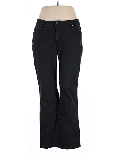 Pre-owned Gloria Vanderbilt Casual Pants In Black
