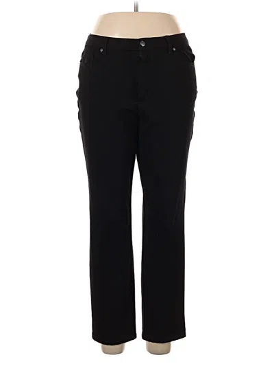 Pre-owned Gloria Vanderbilt Casual Pants In Black