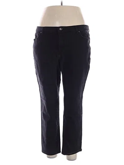Pre-owned Gloria Vanderbilt Casual Pants In Black