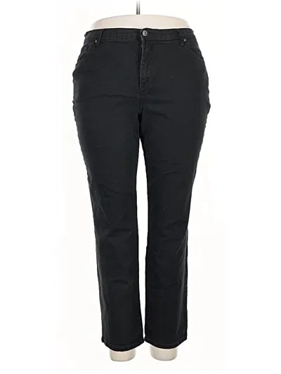 Pre-owned Gloria Vanderbilt Casual Pants In Black