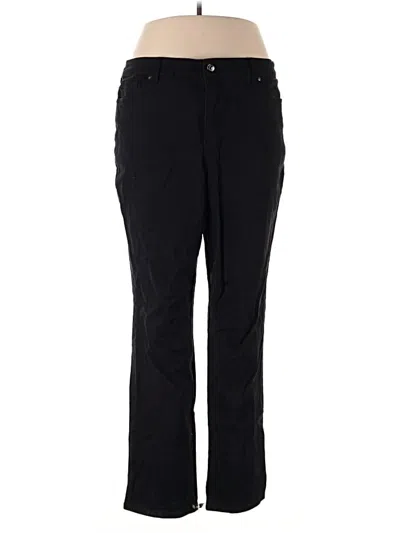 Pre-owned Gloria Vanderbilt Casual Pants In Black