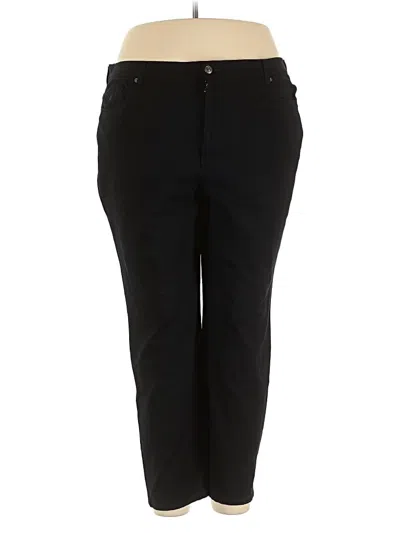 Pre-owned Gloria Vanderbilt Casual Pants In Black