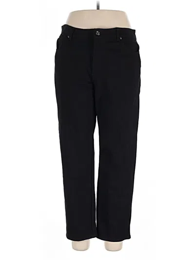 Pre-owned Gloria Vanderbilt Casual Pants In Black