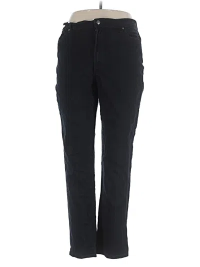 Pre-owned Gloria Vanderbilt Casual Pants In Black