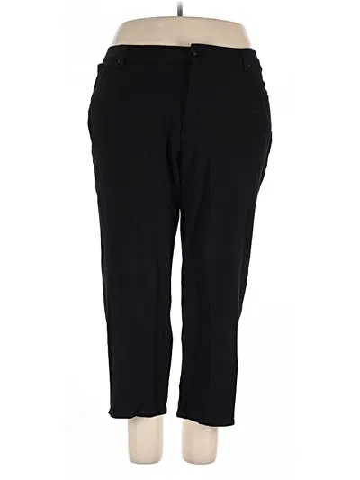 Pre-owned Gloria Vanderbilt Casual Pants In Black