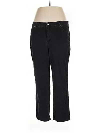 Pre-owned Gloria Vanderbilt Casual Pants In Black