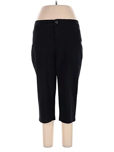 Pre-owned Gloria Vanderbilt Casual Pants In Black