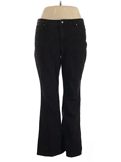 Pre-owned Gloria Vanderbilt Casual Pants In Black