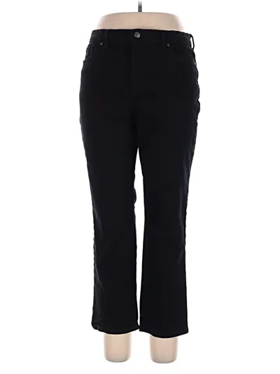 Pre-owned Gloria Vanderbilt Casual Pants In Black