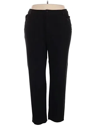 Pre-owned Gloria Vanderbilt Casual Pants In Black
