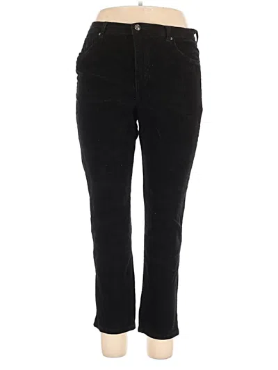 Pre-owned Gloria Vanderbilt Casual Pants In Black