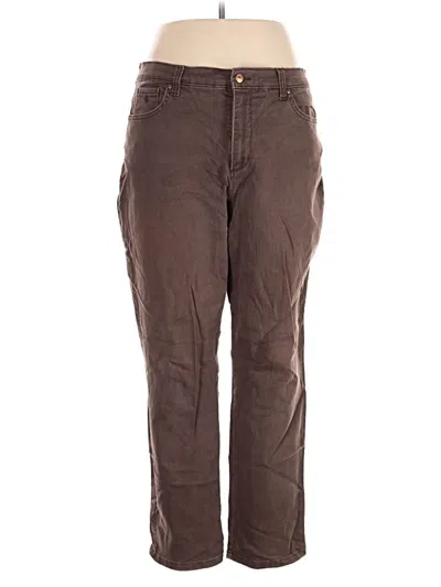 Pre-owned Gloria Vanderbilt Casual Pants In Brown