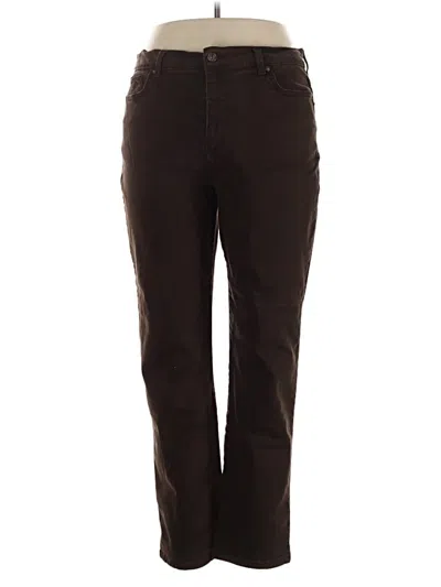 Pre-owned Gloria Vanderbilt Casual Pants In Brown