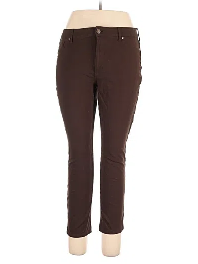 Pre-owned Gloria Vanderbilt Casual Pants In Brown