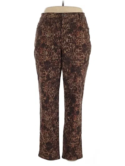 Pre-owned Gloria Vanderbilt Casual Pants In Brown