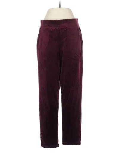 Pre-owned Gloria Vanderbilt Casual Pants In Burgundy