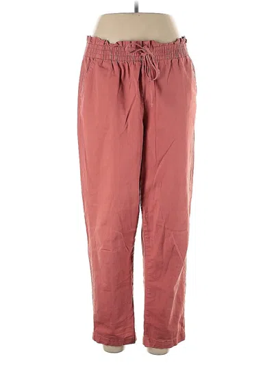 Pre-owned Gloria Vanderbilt Casual Pants In Burgundy
