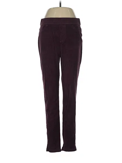 Pre-owned Gloria Vanderbilt Casual Pants In Burgundy