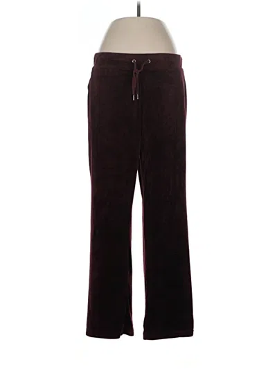 Pre-owned Gloria Vanderbilt Casual Pants In Burgundy