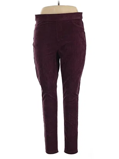 Pre-owned Gloria Vanderbilt Casual Pants In Burgundy